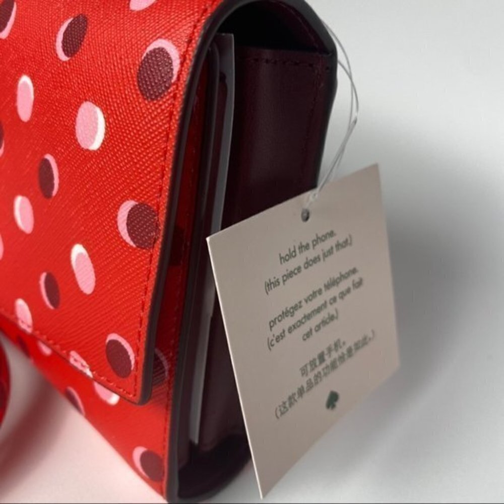 NEW Kate Spade Handbag Laurel Way Winni Red Crossbody Clutch Bag - Picture 3 of 12